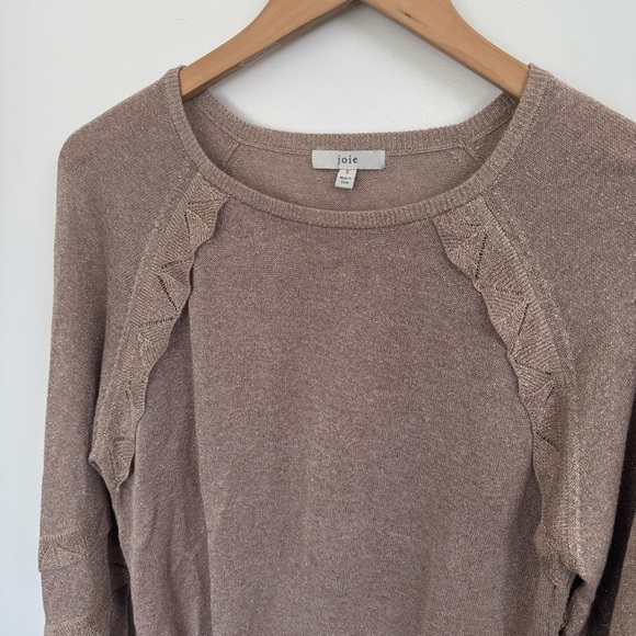 Joie Jeri Metallic Sweater Gold Size Small - Picture 3 of 7